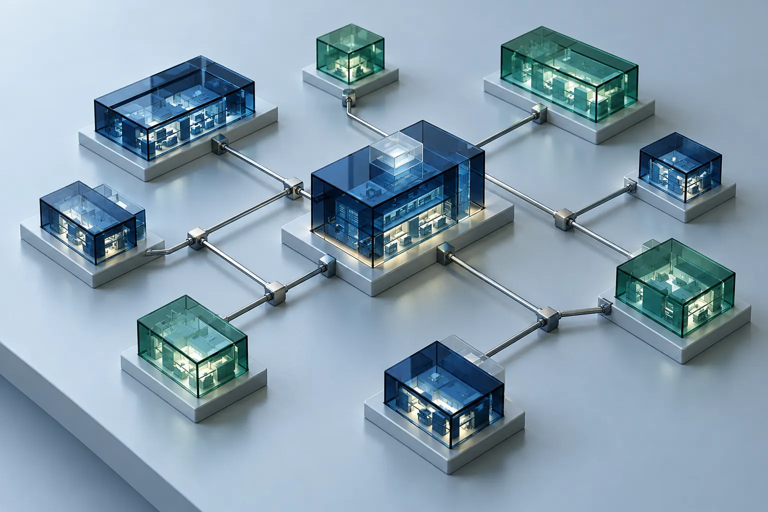 Conceptual branch-network model for management controls
